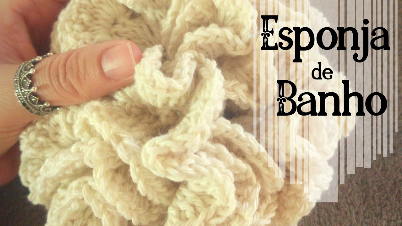 Esponja de Banho - kit Spa em crochê - 1° item