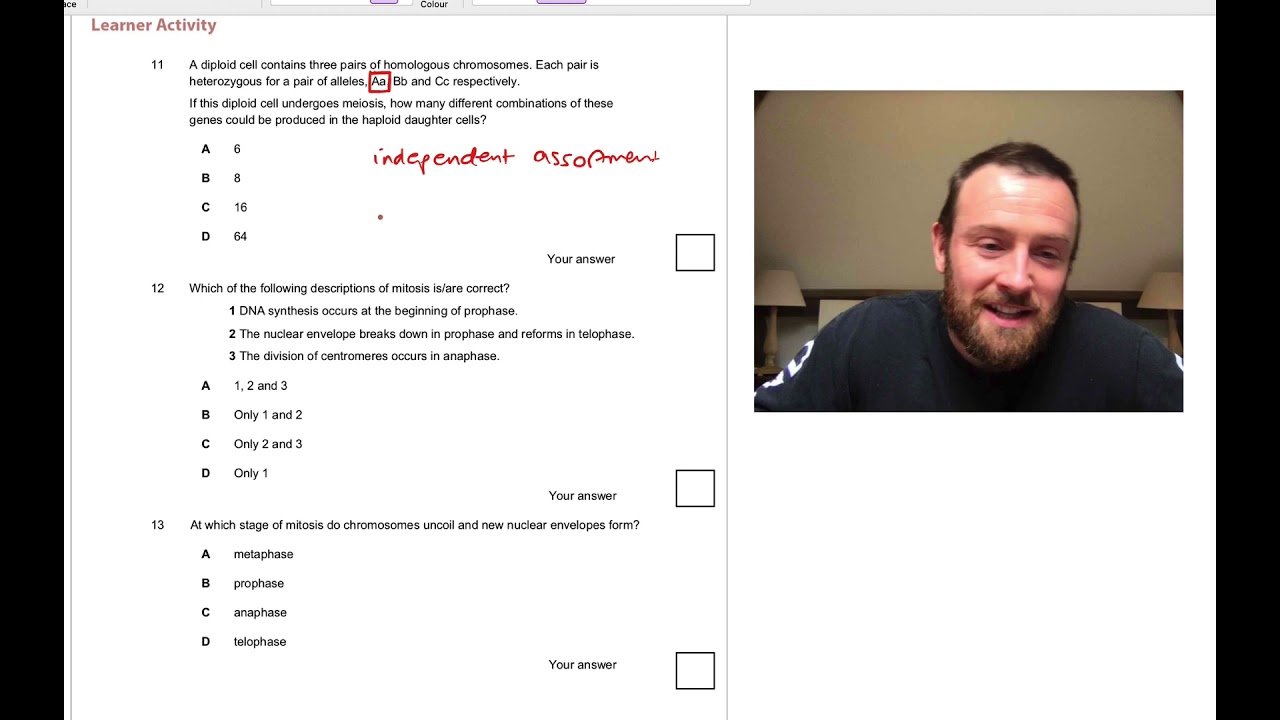 Cell Cycle Multiple Choice Questions