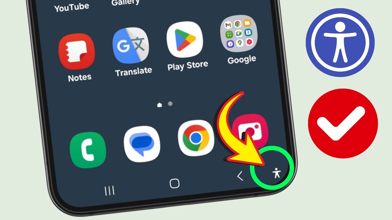 Comment supprimer l'icône d'accessibilité sur un téléphone Samsung