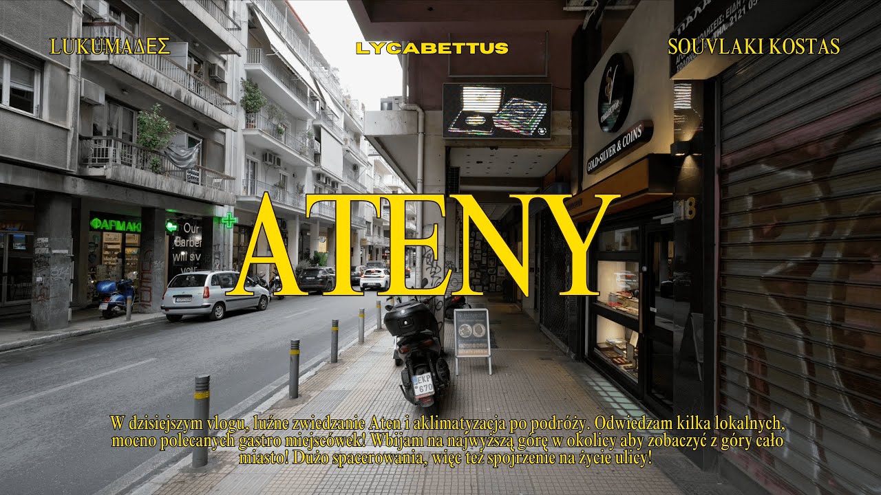 ATENY - LOKALNA SZAMA -  PANORAMA MIASTA - ZWIEDZANIE #city #vlog #food #travel #greece