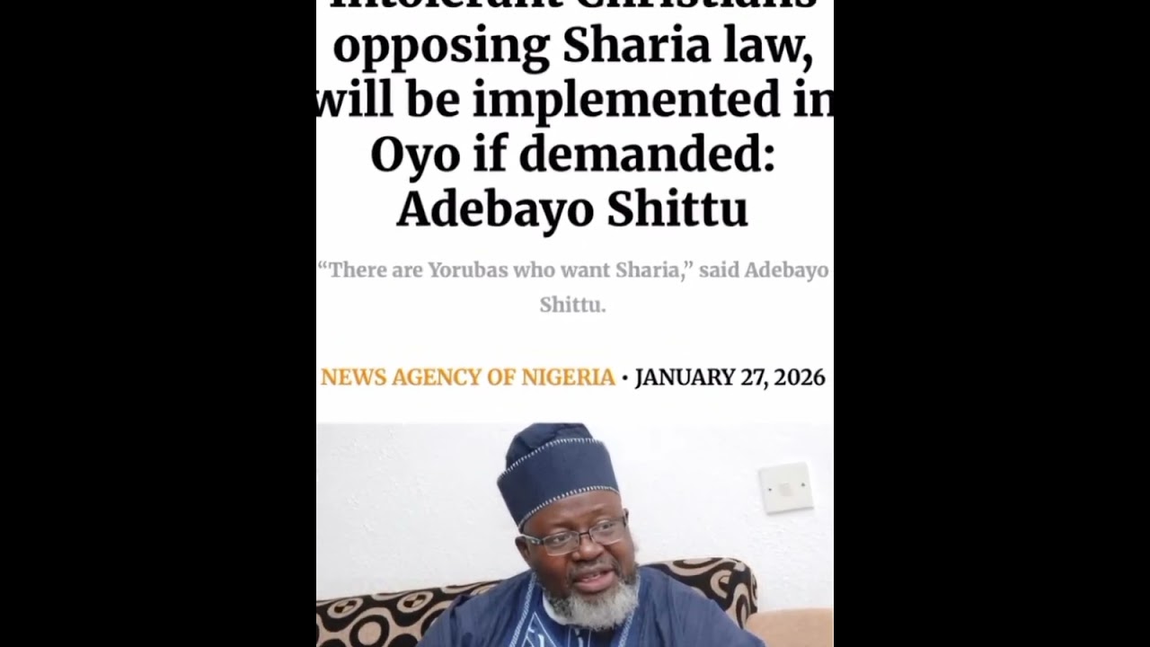 I will introduce SHARIA LAW in OYO state(Yorubaland)...but on a clause