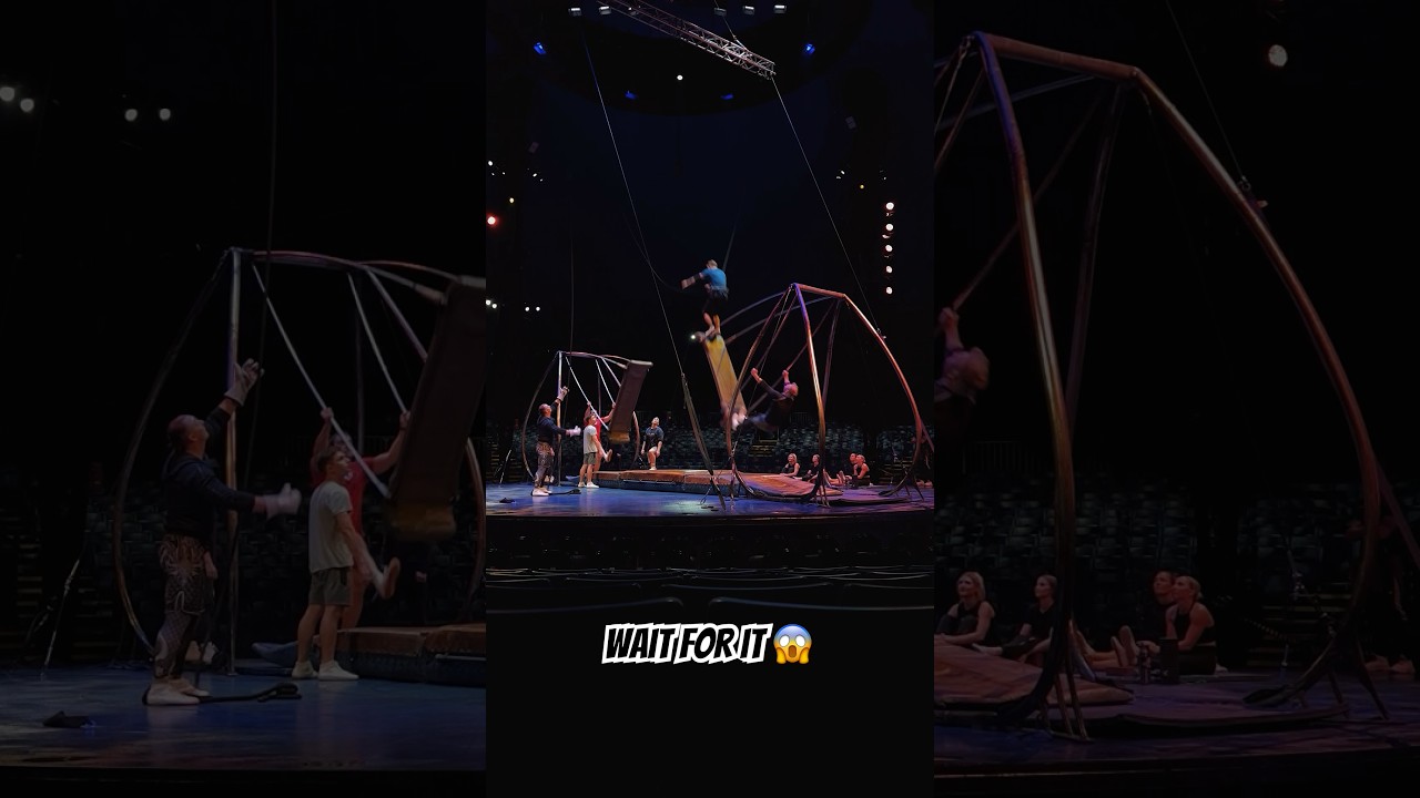 PURE MADNESS AND FEARLESS 😱 #cirquedusoleil #cirqueway #acrobat