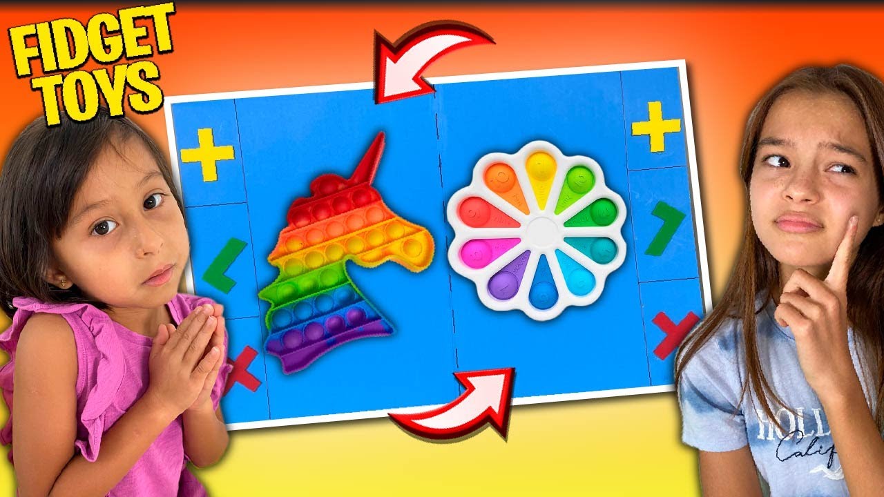 TROCA DE FIDGET TOYS | TROCANDO FIDGET TOYS!! | CHLOE VS VIVI | ft Mundo da Vivi