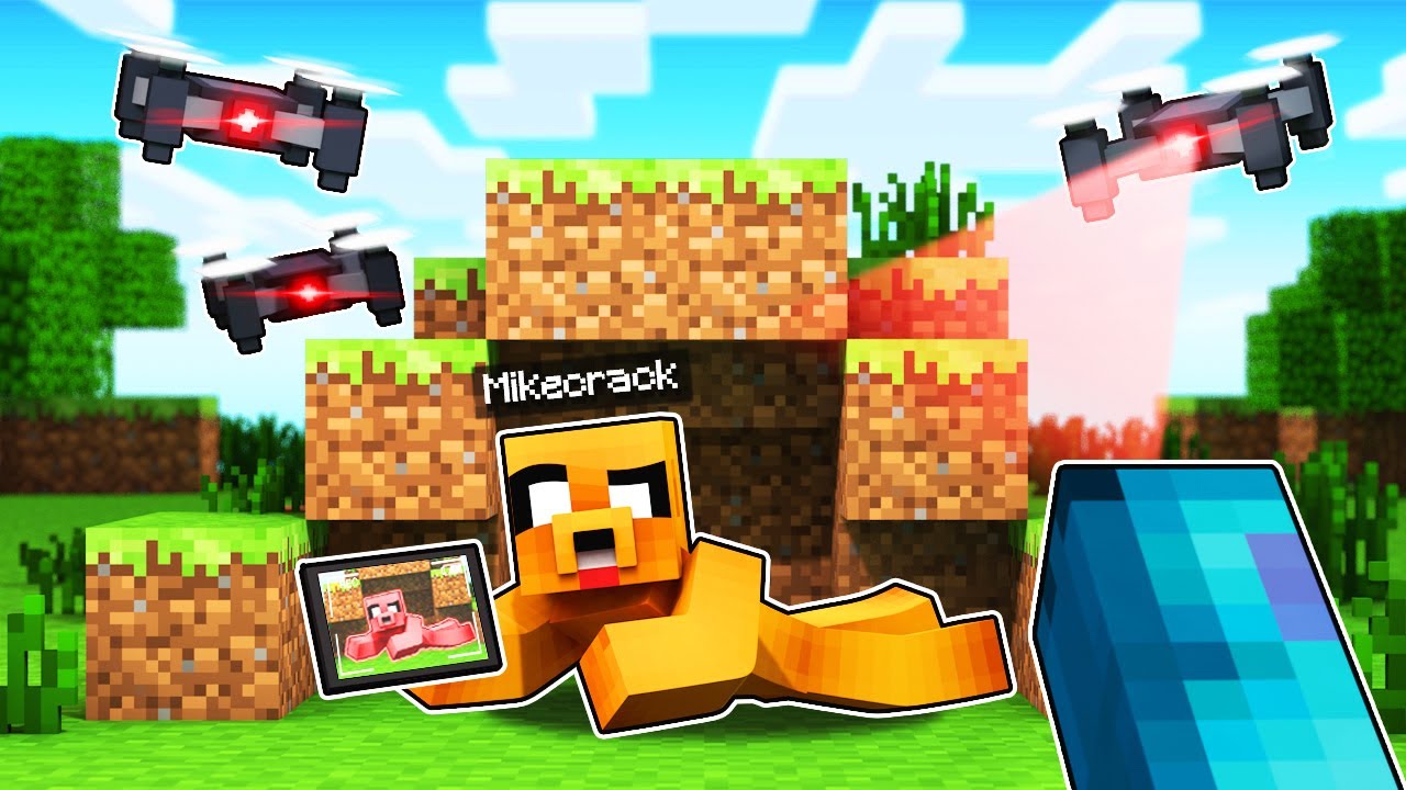 USO DRONES con CAMARA para BUSCAR a LOS COMPAS 😱 ESCONDITE EN MINECRAFT