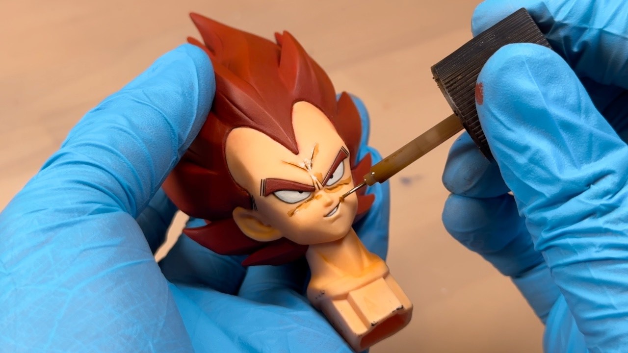 I painted WRONG colors on RARE Vegeta and Nappa figures...