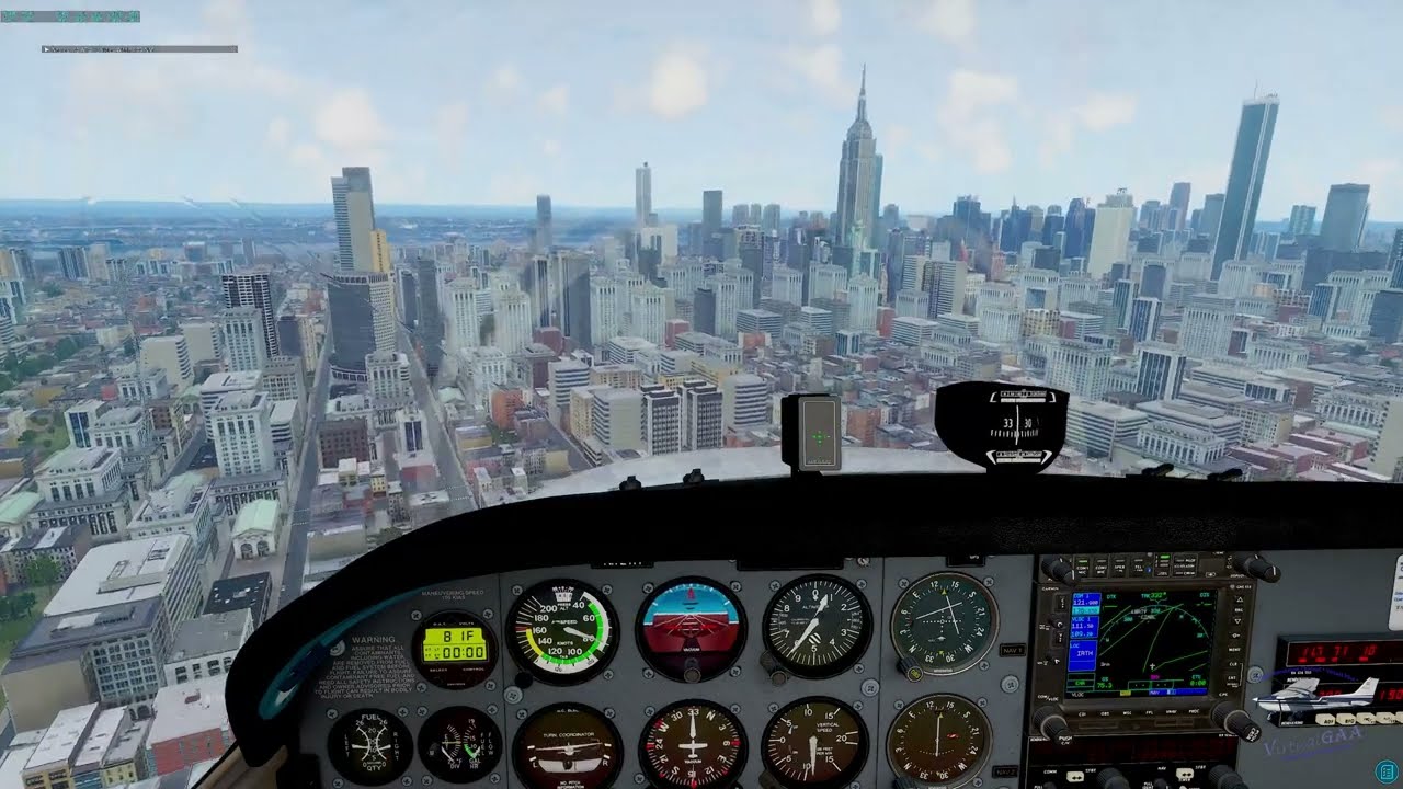 X-Plane 12: Flying around NYC -  Artificial Intelligence is here! FlyShirley | LLM Backend