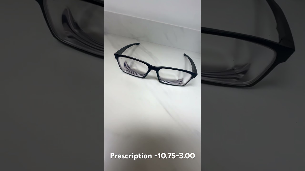 -10.75 -3.00 prescription #lenticular design vs 1.67 standard cut lens