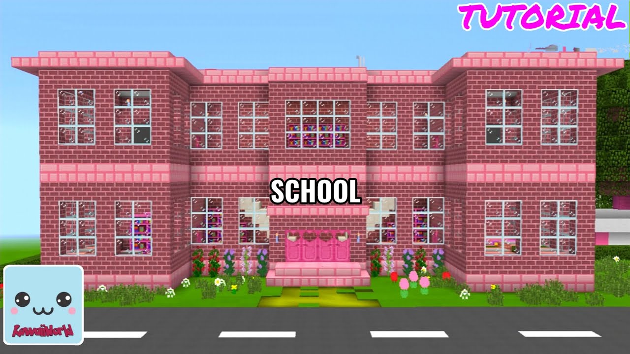 Build MODERN SCHOOL in Kawaii World 🏫👩‍🏫 - TUTORIAL