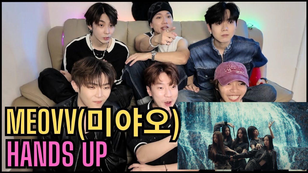 MEOVV(미야오) - ‘HANDS UP’ M/V  Reaction | HK's Chill Guys Get CLAWED! 😺