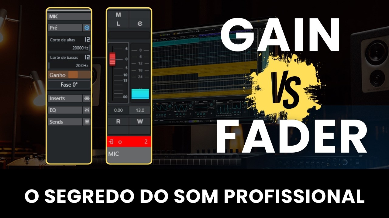 Gain vs  Fader no Cubase 14: O Segredo do Som Profissional