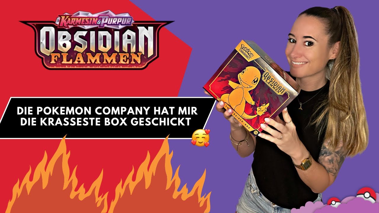 Die Pokemon Company hat mir diese krasse Obsidian Flammen Top Trainer Box geschickt 😱