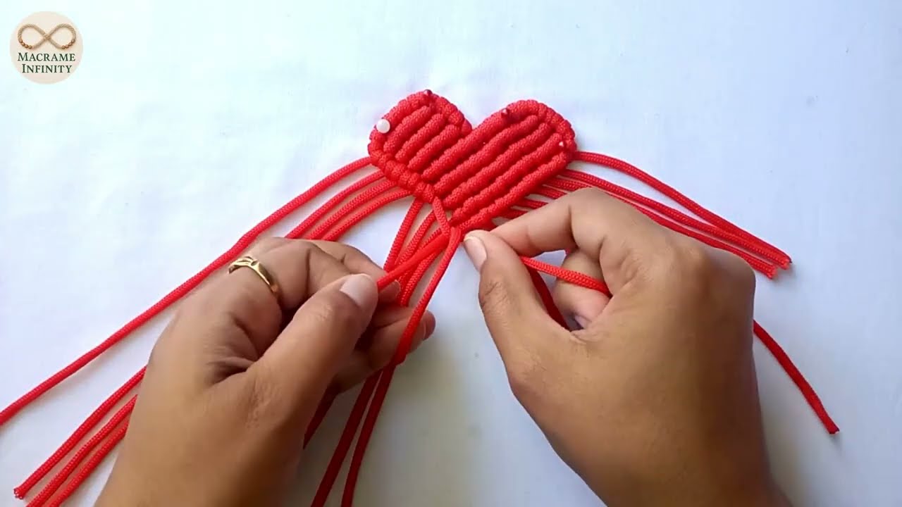 Beginner Friendly Macrame Heart Keychain | Easy DIY