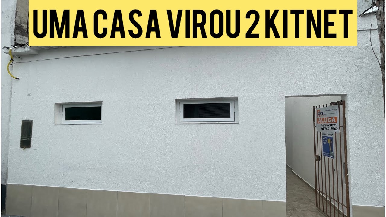 Como ficou a casa que dividi em duas kitnet.no final do video tem como era antes
