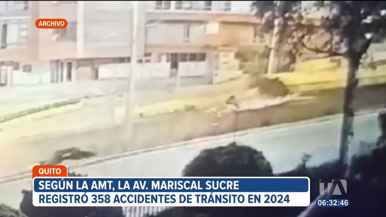 La avenida Mariscal Sucre registró 358 siniestros de tránsito en 2024