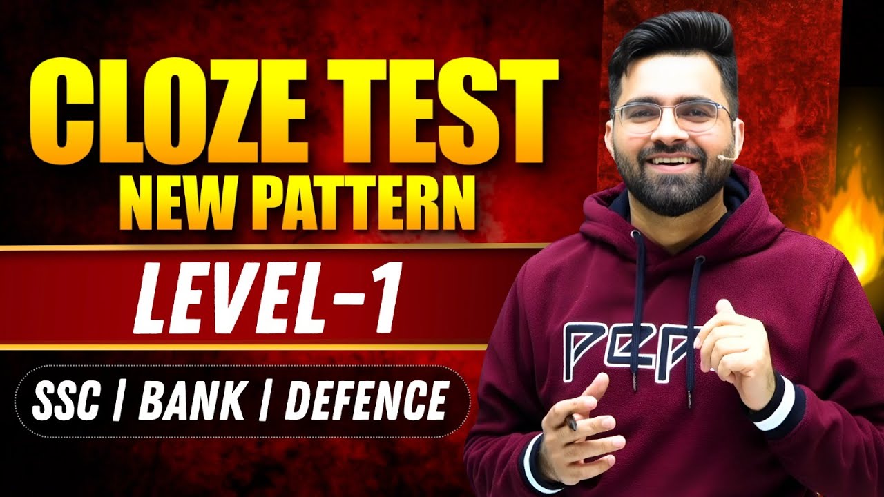 Cloze Test (Level -1) 🔥 | (Basic to High) | Full Marks Formula | SSC/BANK/DEFENCE