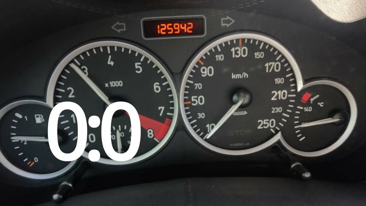 206 RC / Stock / 0 - 100 acceleration.