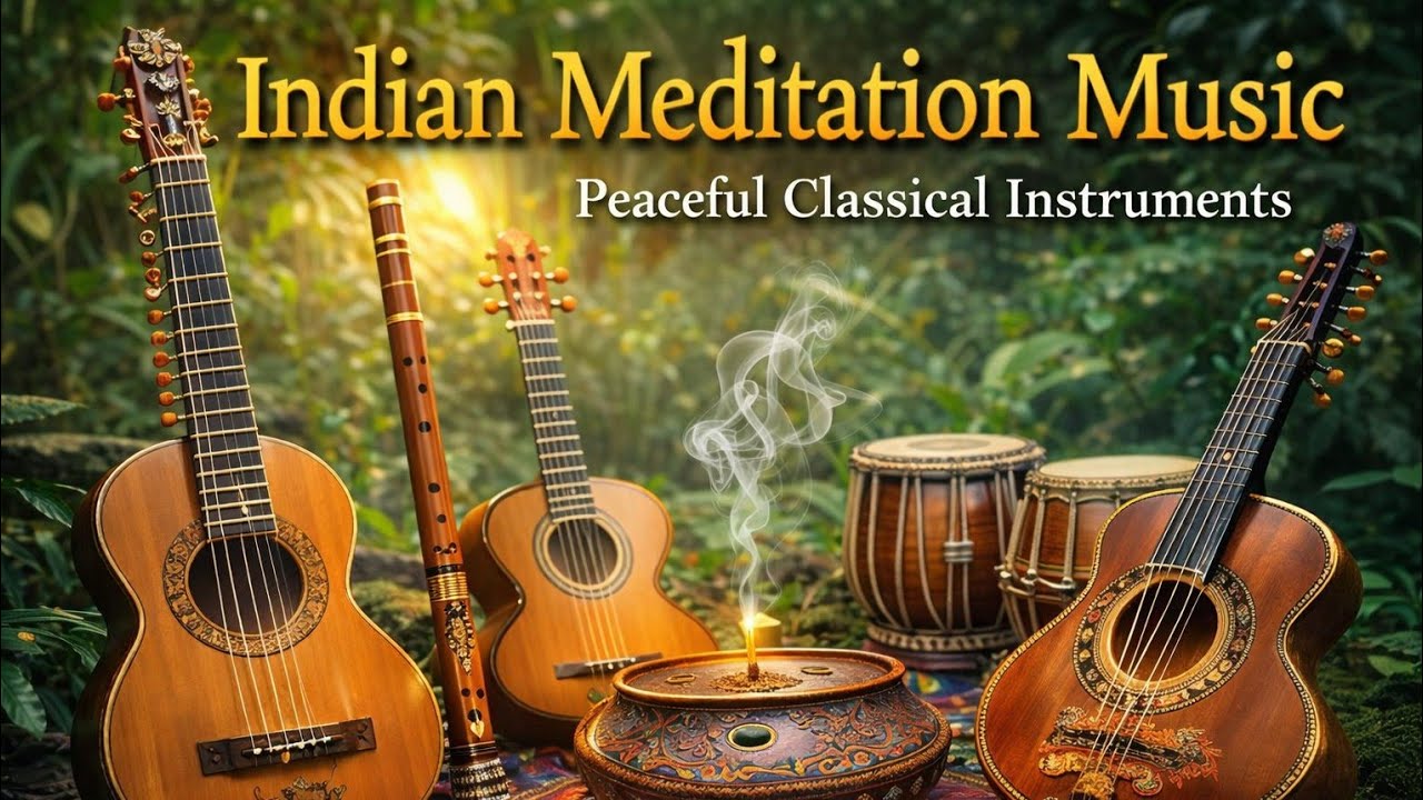 15 min Indian Classical Meditation Music | Peaceful Raga Deep Meditation, Relaxation & Mindfulness