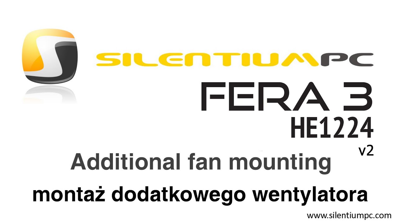 SilentiumPC Fera 3 v2 - additional fan mounting / montaż dodatkowego wentylatora