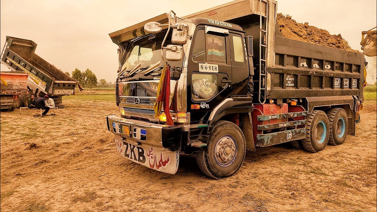 7 Nissan V8 Truck Dumpers loading- Group Of Dampers