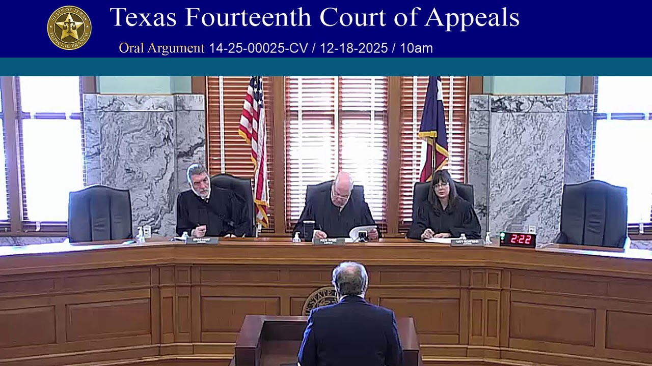 14th Court Oral Argument - 12-18-2025 (10am)