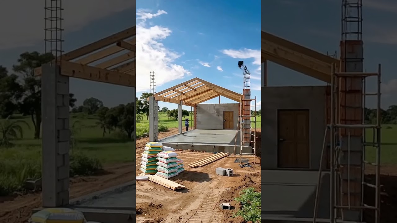 Casa de campo simples. #constru&ccedil;&atilde;odecasa