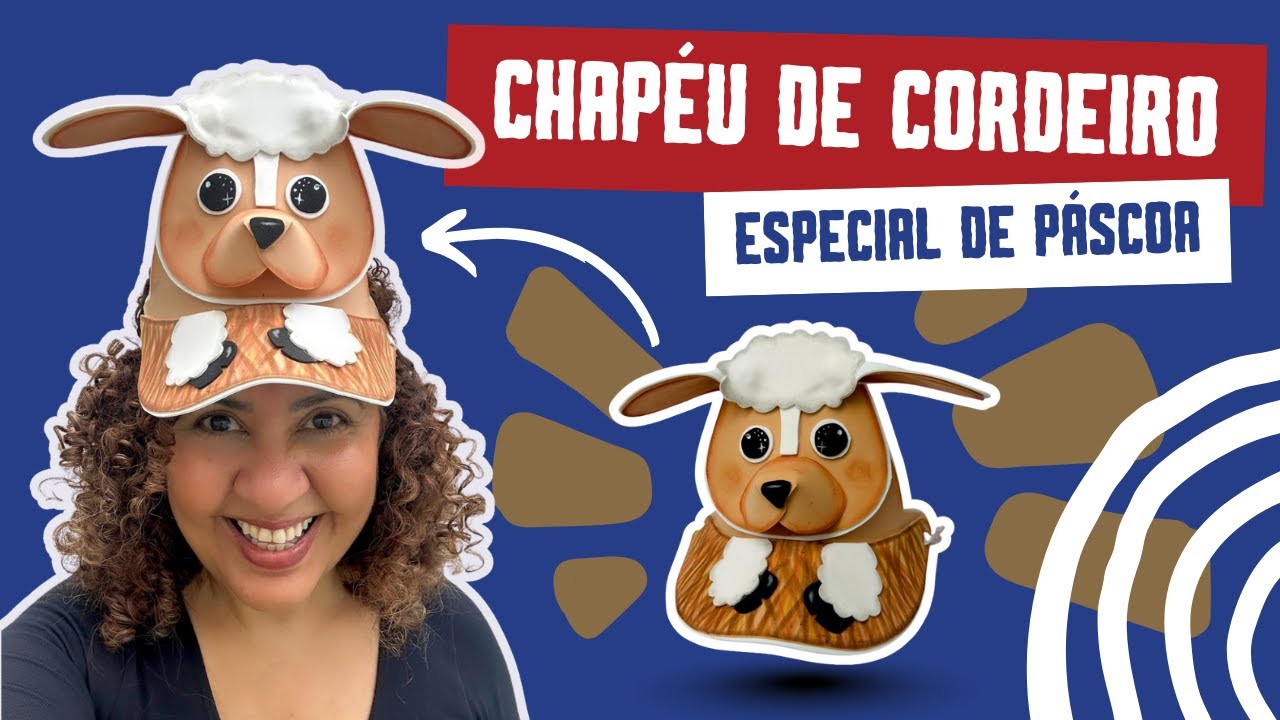 Chapéu do CORDEIRO em EVA | Um recurso simples para ensinar a verdadeira PÁSCOA