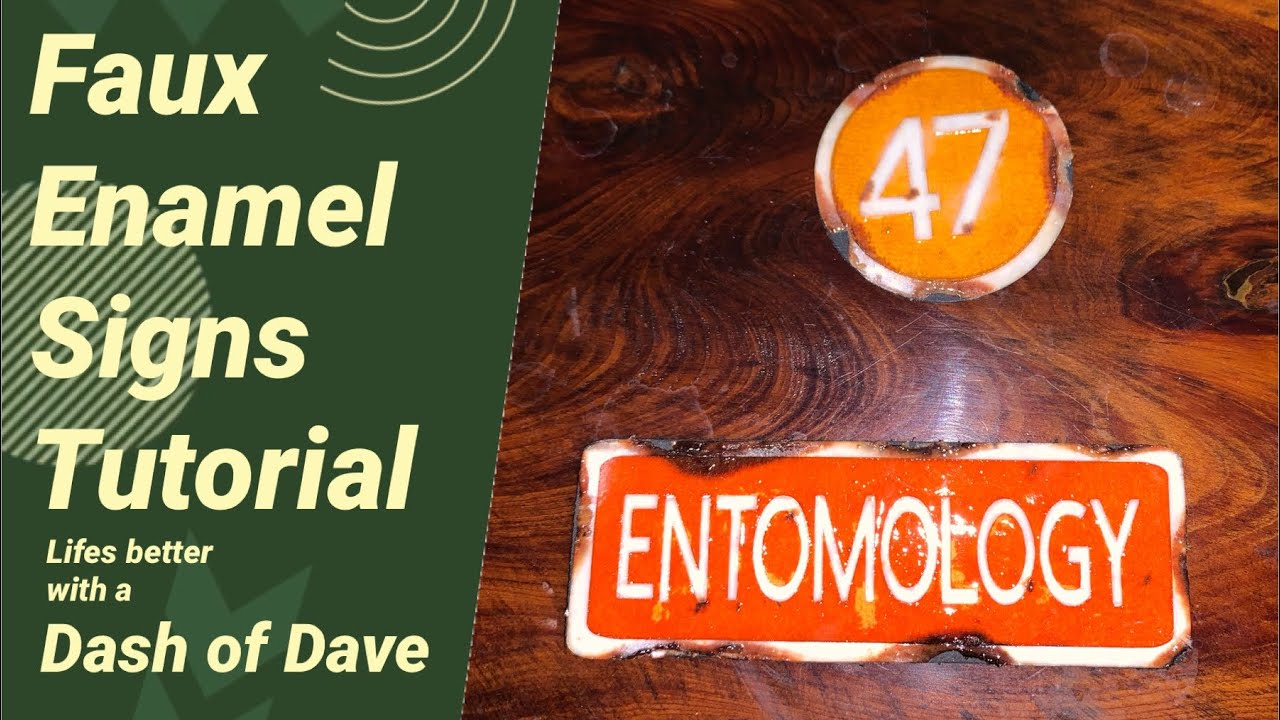 Faux Enamel Signs Tutorial