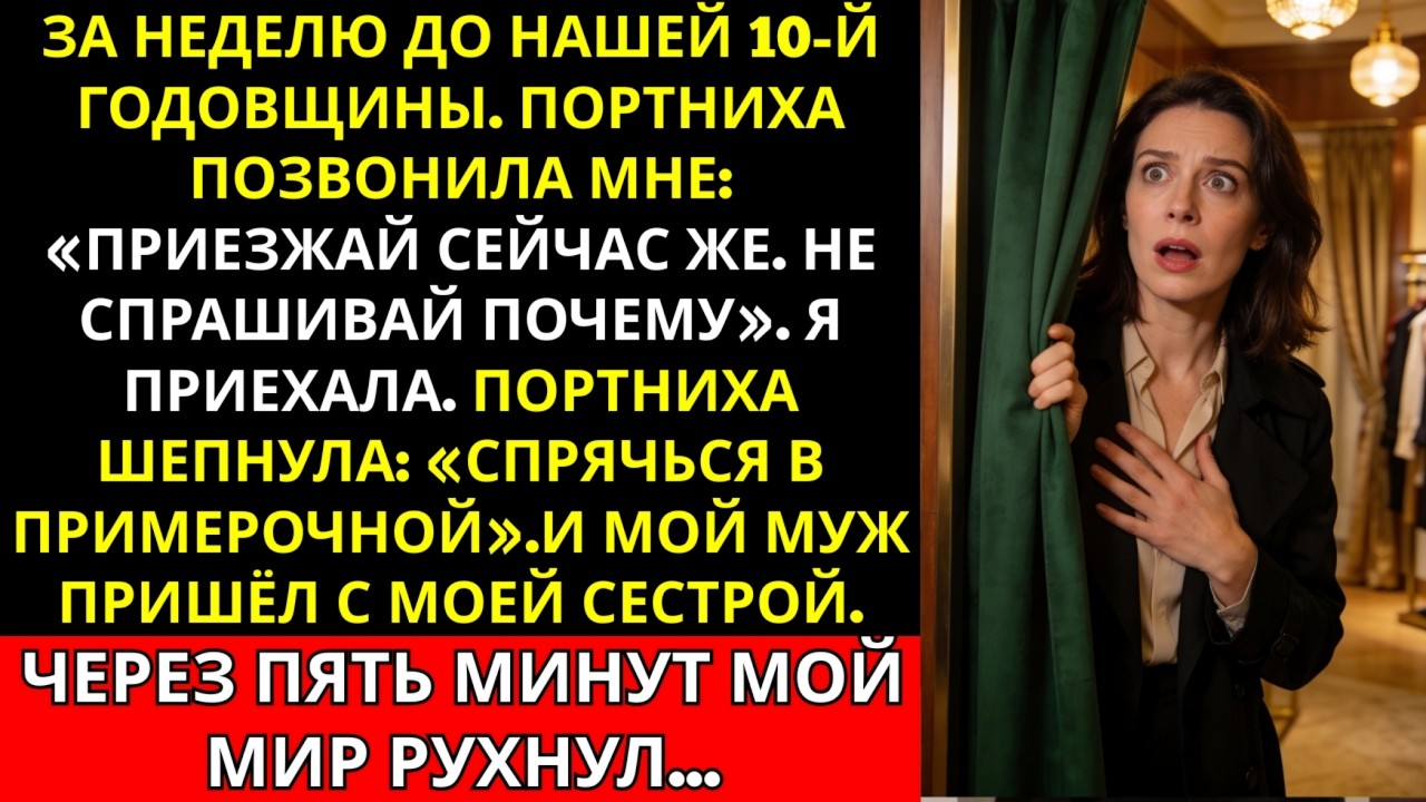 Портниха позвонила и шепнула: «Спрячься в примерочной». То, что я увидела, разрушило мой брак...