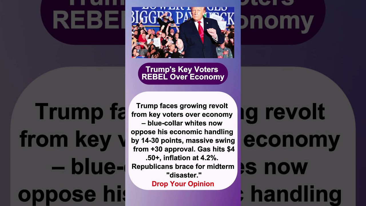 Trump's Key Voters REBEL Over Economy
