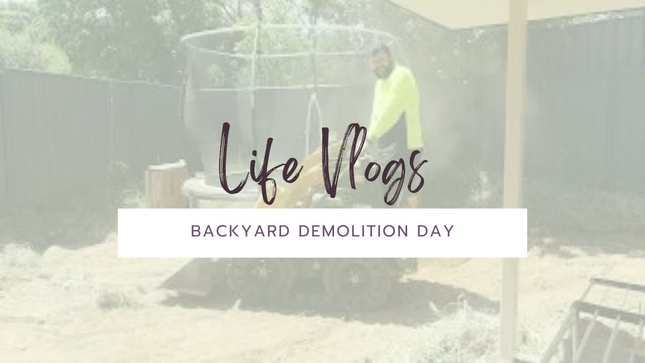 DIY Backyard Demolition with Track Dingo