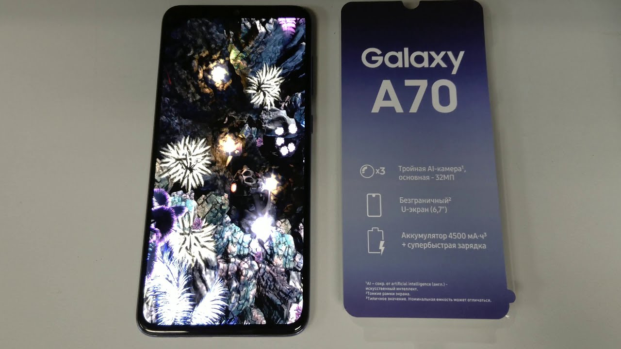 Unboxing & Antutu Benchmark Samsung Galaxy A70 (SM-A705FN/DSM)