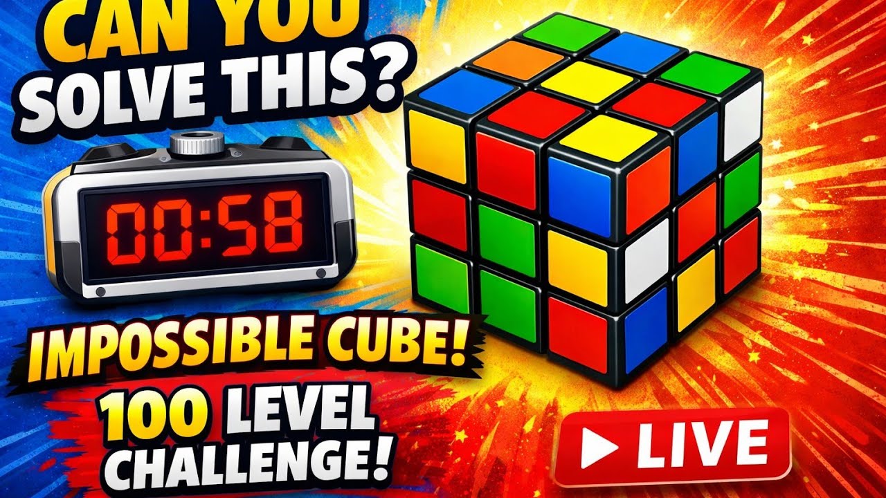 Cube Solve Puzzle Live Stream | Brain Challenge 🧠 #live #livefeed #shorts