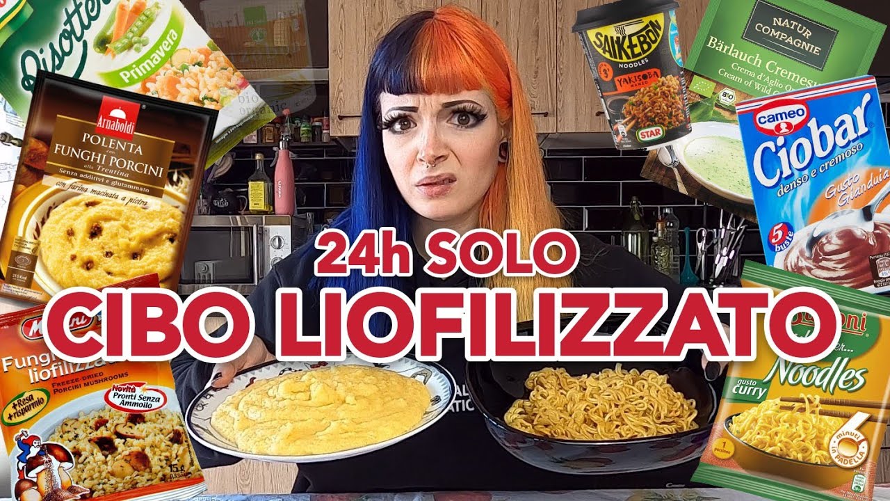 MANGIO SOLO CIBO LIOFILIZZATO PER 24 ORE