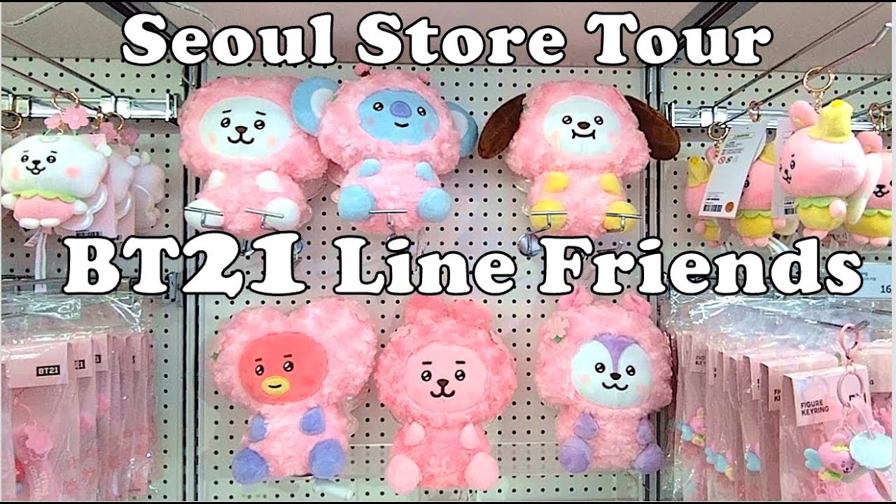 BTS Экскурсия по магазину BT21 Line Friends Shop Впервые в Сеуле, Корея BT21 LINE 프렌즈 샵 서울에 처음 방문...