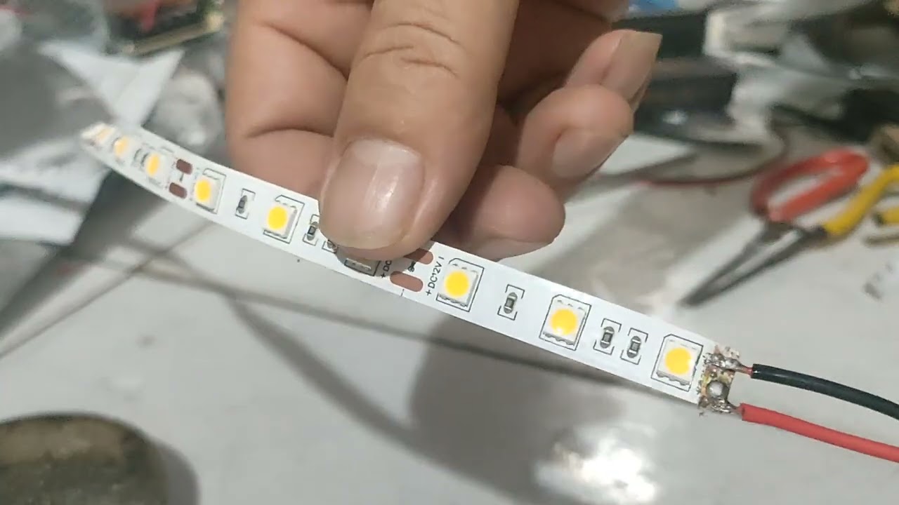 Hướng dẫn cắt hàn dây led dán 12V