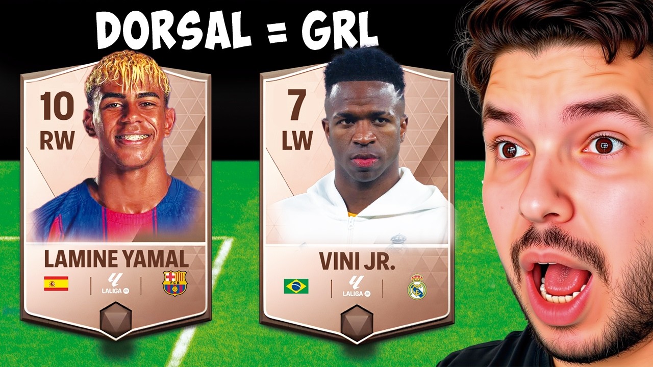 FIFA, pero el Dorsal = Media del Jugador!