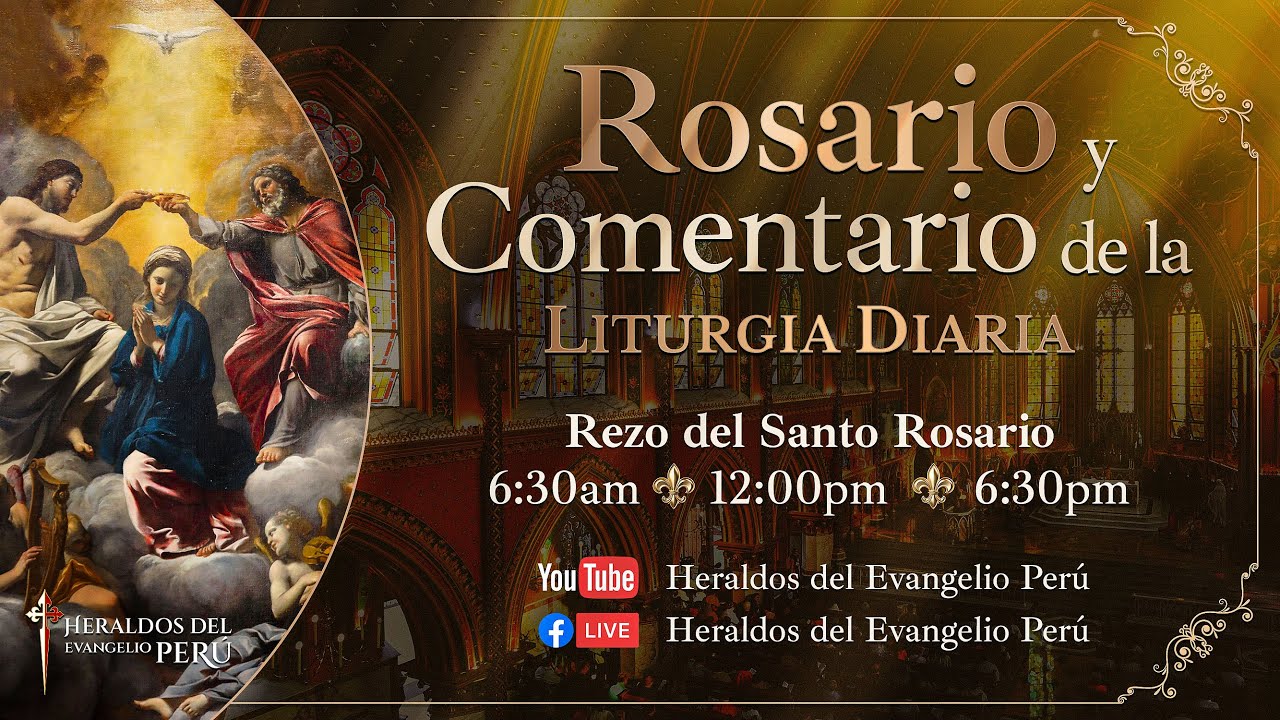 REZO del ÁNGELUS y ROSARIO GLORIOSO MEDITADO | Comentario de la Liturgia Miércoles 11 de marzo