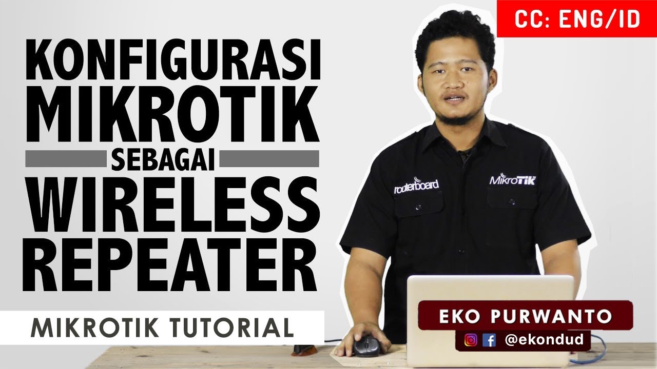 Konfigurasi Mikrotik Sebagai Wireless Repeater - MIKROTIK TUTORIAL [ENG SUB]