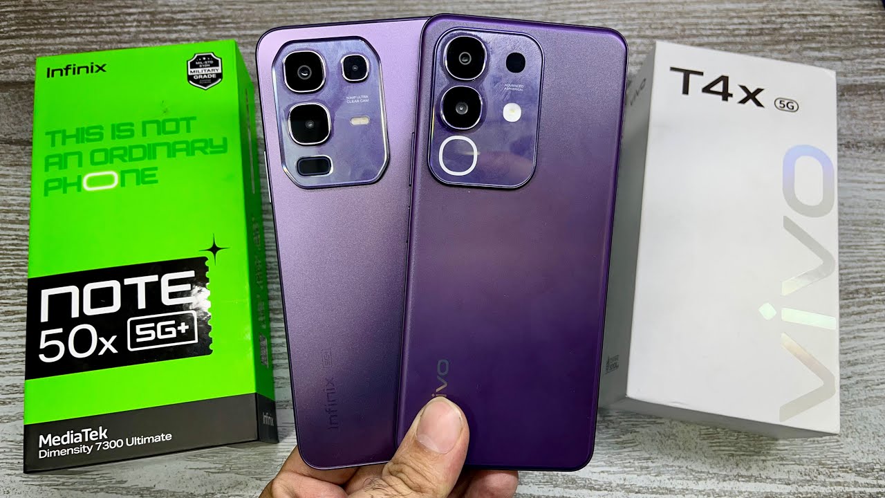 Infinix Note 50x 5g vs Vivo T4x 5g - Best Konsa ? | Rs 10499 🔥| Gaming Processor 🎮| Best Camera 📸
