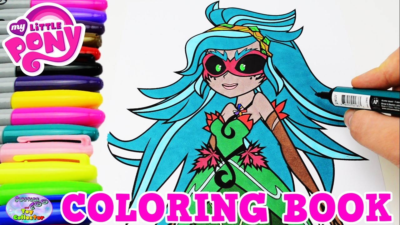 My Little Pony Coloring Book Gaia Everfree Gloriosa Daisy MLPEG Surprise Egg and Toy Collector SETC