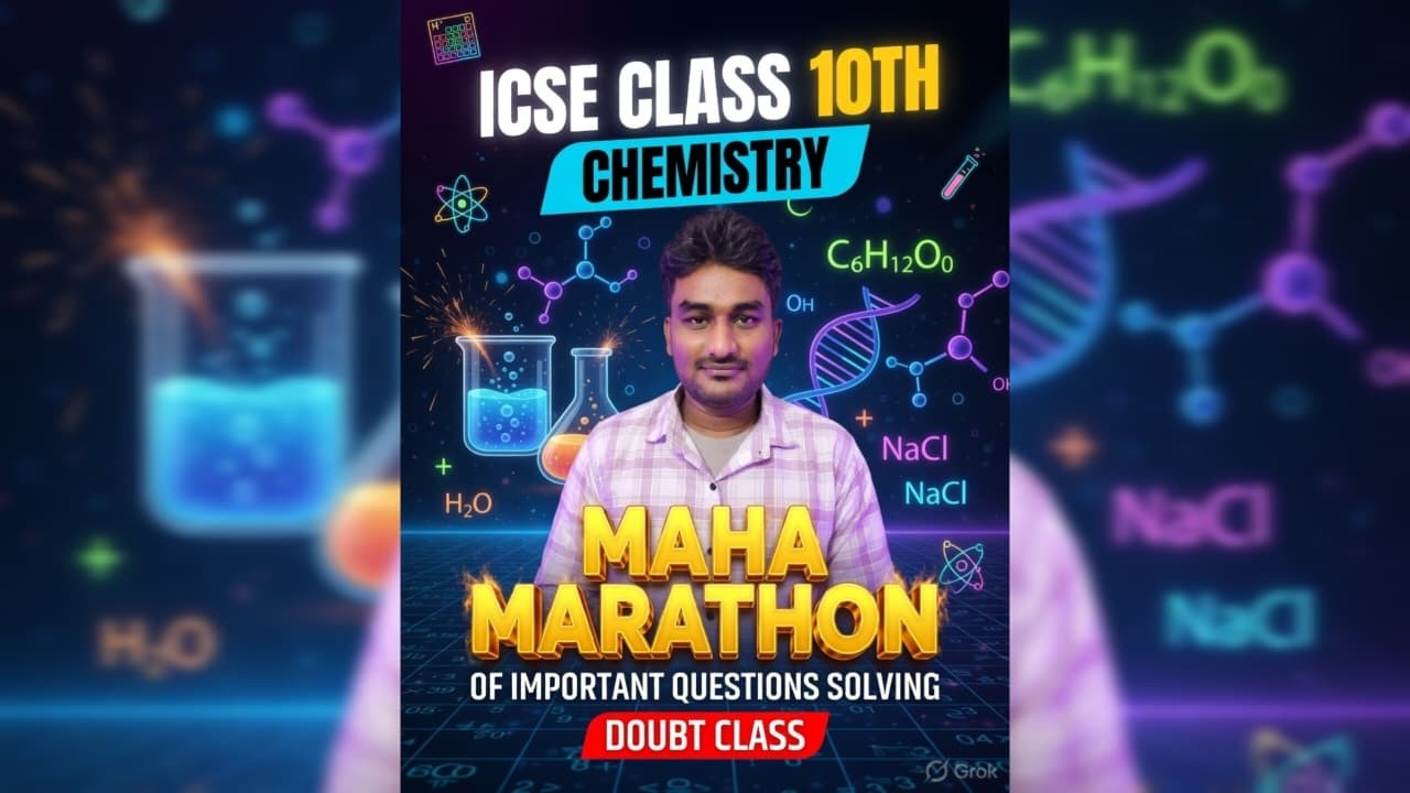 MARATHON  ICSE CLASS10TH CHEMISTRY #icse#icsechemistry#chemistrymarathon #revision #bhanuicseacademy
