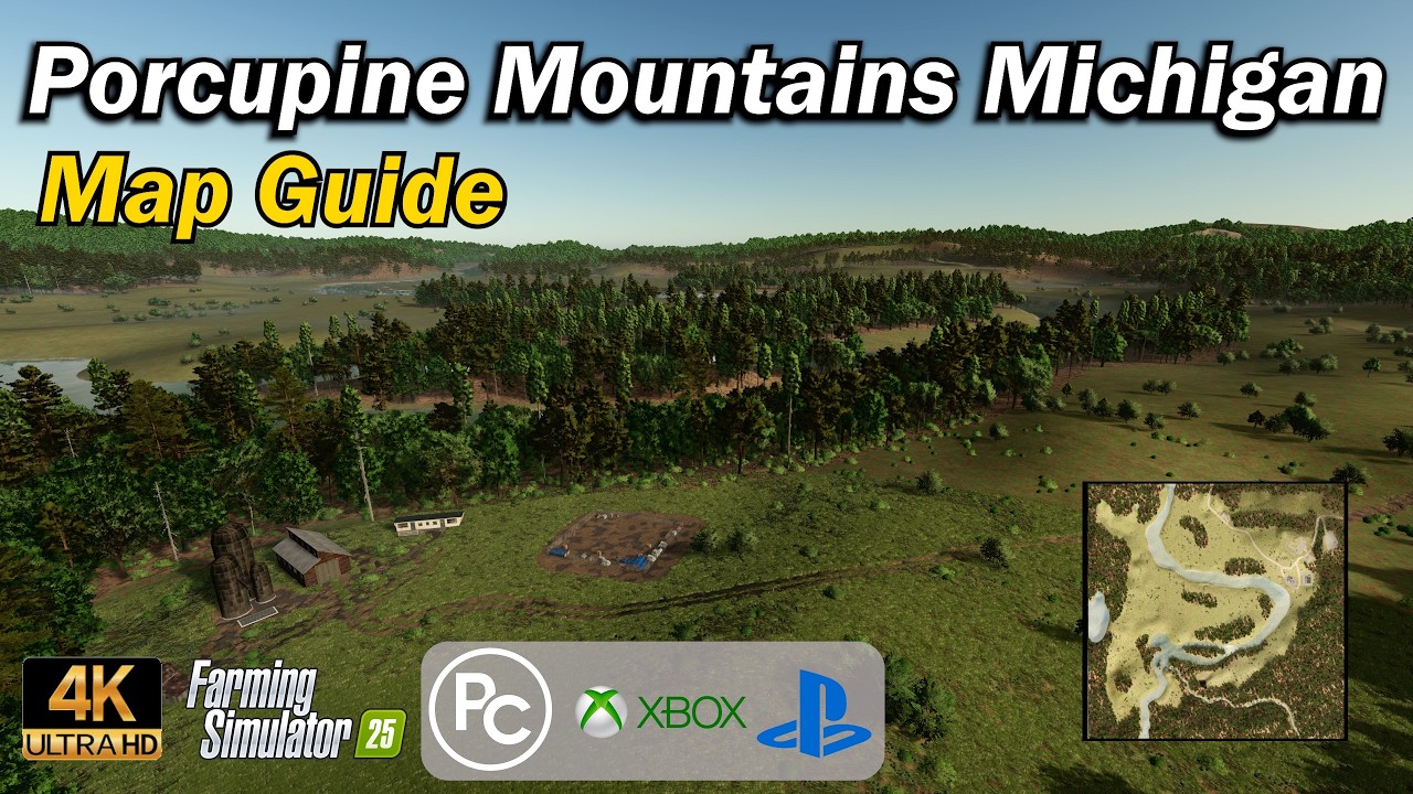 Porcupine Mountains Michigan | Map Guide | Farming Simulator 25