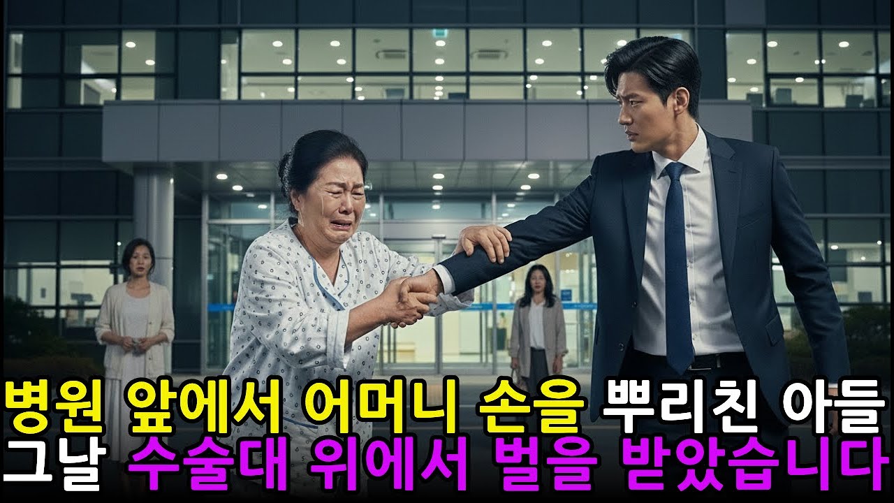 병원 앞에서 어머니 손을 뿌리친 아들…그날 수술대 위에서 벌을 받았습니다
