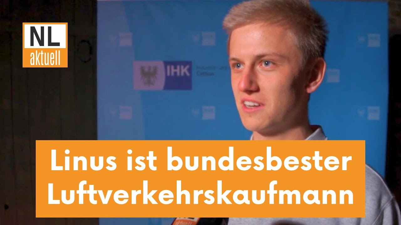 Cottbus | Linus Schwenger ist bundesbester Luftverkehrskaufmann; Auszeichnung bei IHK Bestenehrung