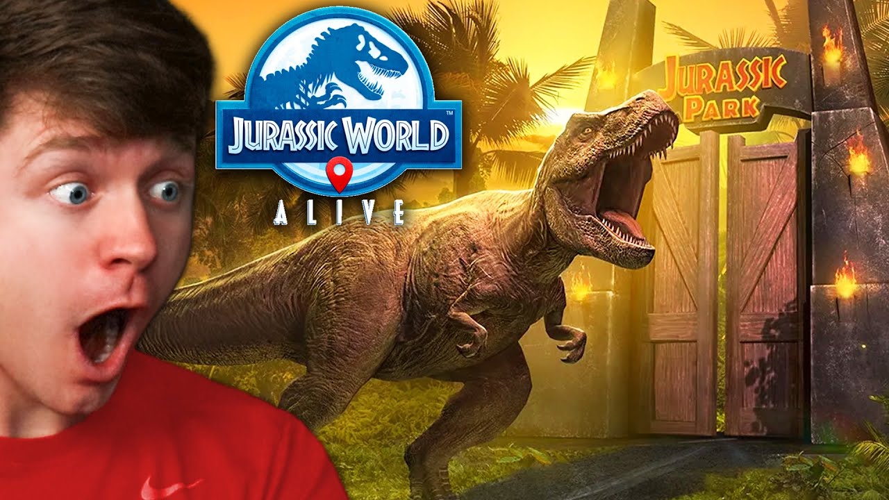 FIRST TIME Playing JURASSIC WORLD ALIVE!