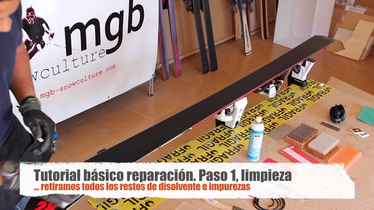Tutorial básico: Cómo reparar la suela de tus esquís o tabla de snowboard