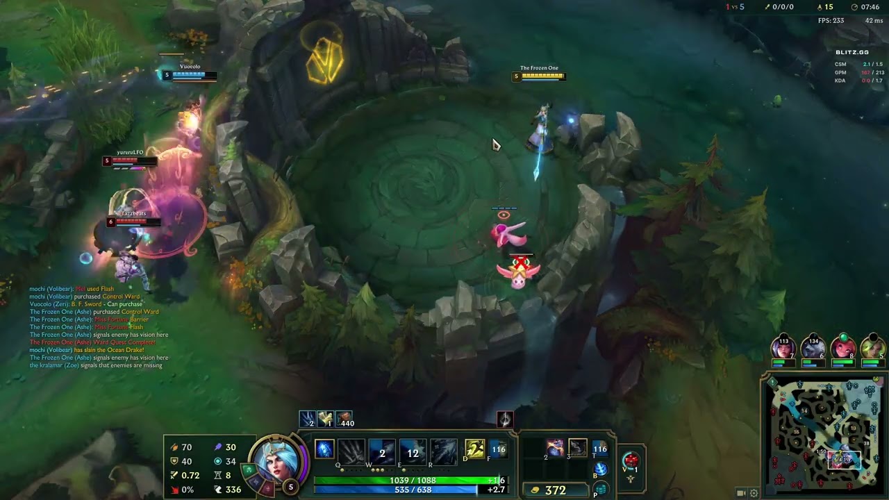 AP Ashe Support vs Seraphine Miss Fortune