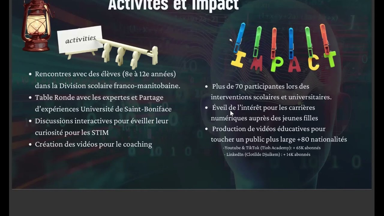 Clotilde Djuikem | Orientation et Médiation des Sciences du Numérique: Focus sur les Femmes