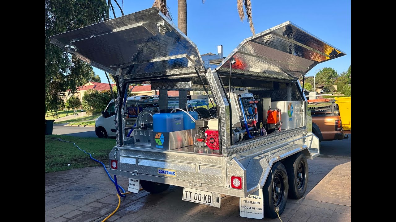 Pressure and soft washing trailer build