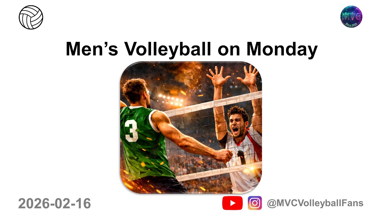 Men's Volleyball on Monday 2026-02-16